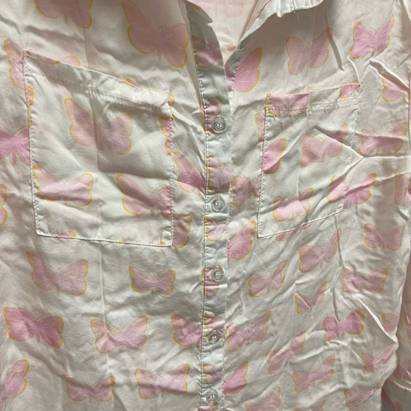 Oliver James Collection White Butterfly Pajama Set - Picture 4 of 15